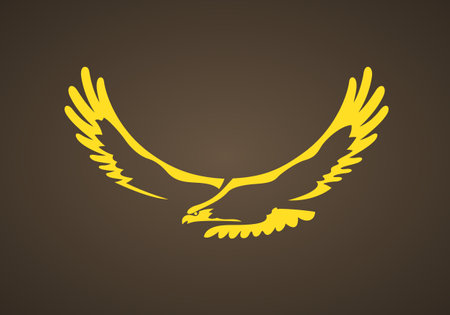 Steppe eagle - symbol from the flag of Kazakhstanのイラスト素材