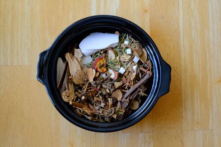herbal medicine in a bowl