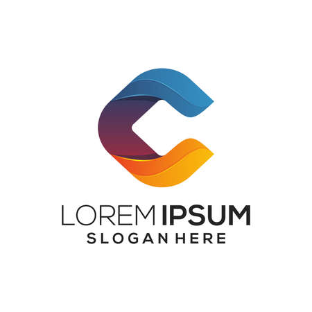 logo icon colorful designのイラスト素材