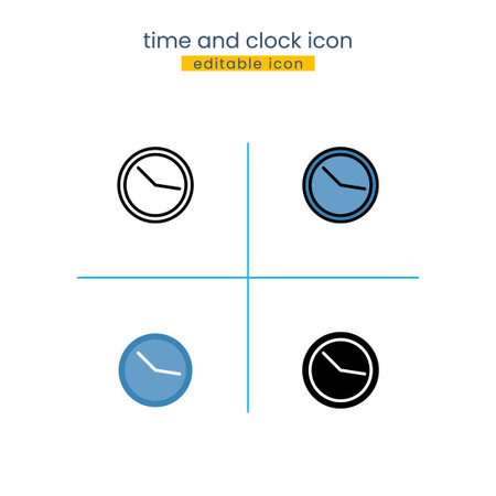 wait, time and clock iconのイラスト素材