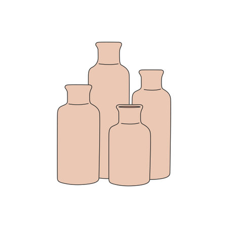 Aesthetic spa bottleのイラスト素材