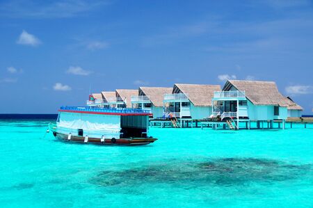 Local boat in Maldivesのeditorial素材