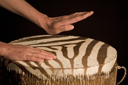 beating  the drum 