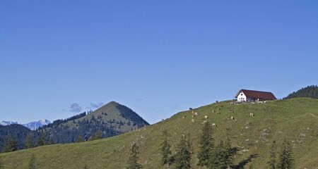 Staffelalm am Rabenkopf - hier verbrachte der Maler Franz Marc manch erholsame Stundeの写真素材