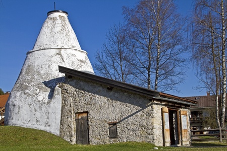 Old lime kiln in  Lenggriesの写真素材