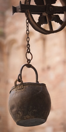 Old vessel at a pumping wellsの写真素材