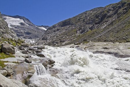 Obersulzbach valley in the Upper Tauernの写真素材