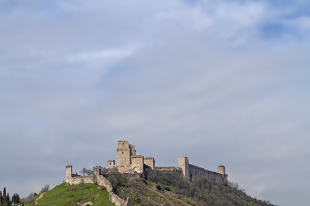 castle Rocca Maggiore in Assisiのeditorial素材