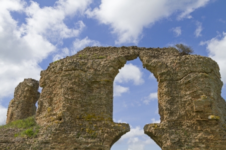 church ruins in Lazioの写真素材
