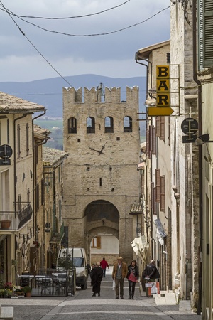 Porta Sant Agostino in  Montefalcoのeditorial素材