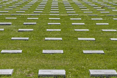 Detail on an Italian military cemeteryのeditorial素材