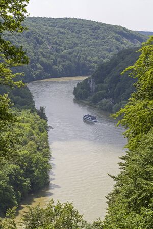 Danube breakthrough in Lower Bavariaの写真素材