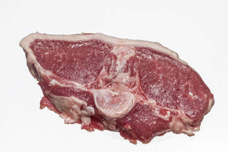 Raw lamb Chop waiting for its preparationの写真素材