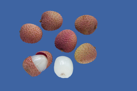  lychees are an aromatic fruit that originates from Chinaの写真素材