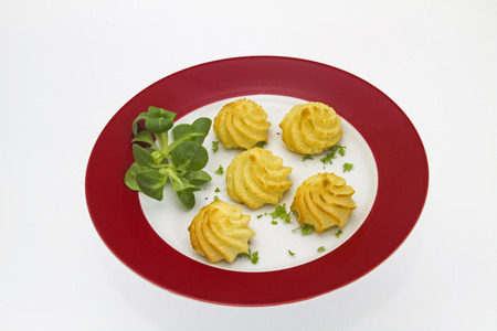 Pommes duchesse - be served as a side dish in the classic kitchenの写真素材