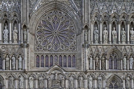 The Nidaros Cathedral in Trondheim is one of the largest and most important churches in Norway and is considered as a national shrine  の写真素材