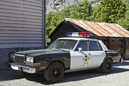 American patrol car in Nostalgia lookのeditorial素材