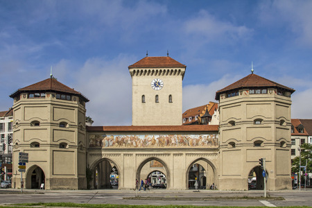The Isar Gate, the eastern gate in Munich hosts the Valentin-Karlstadt Museum.のeditorial素材