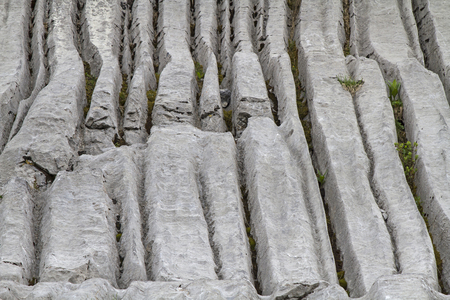 Over thousands of years of water, wind and weather created these interesting shapesの写真素材