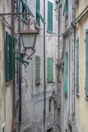 Impressions and details from the small Ligurian village of Castel Vittorioの写真素材