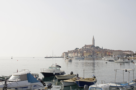 Rovinj idyllic Croatian town which is picturesque on a peninsulaのeditorial素材