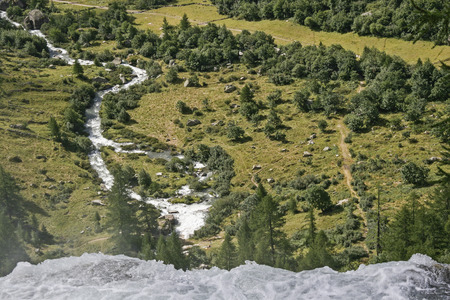 The Cascata del Toce, with a drop of 143 m, is one of the highest waterfalls in the Alps
