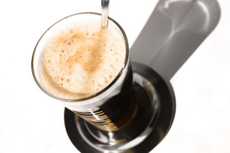 Coffee in a glassの写真素材