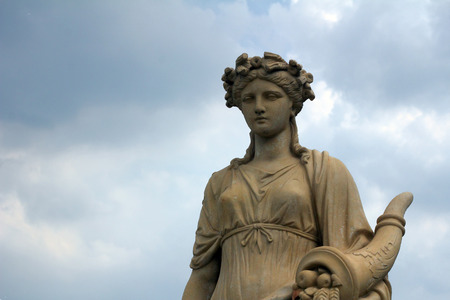 Statues and Thailand pavilionの写真素材