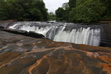'Cha Nan' Waterfall, People are playing waterfall. Bungkan 2015のeditorial素材