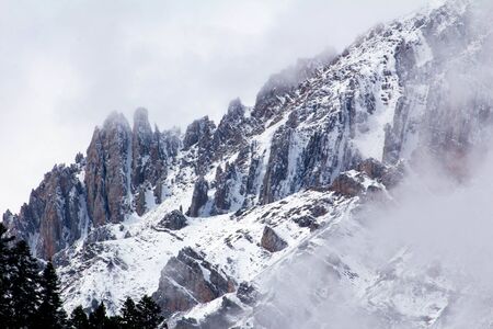 snow mountain in Sichuan, china