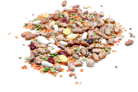 Mixed legumes: peas, lentils, beans and chickpeas