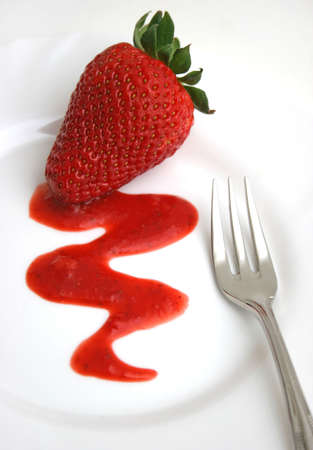 Strawberry settingの写真素材