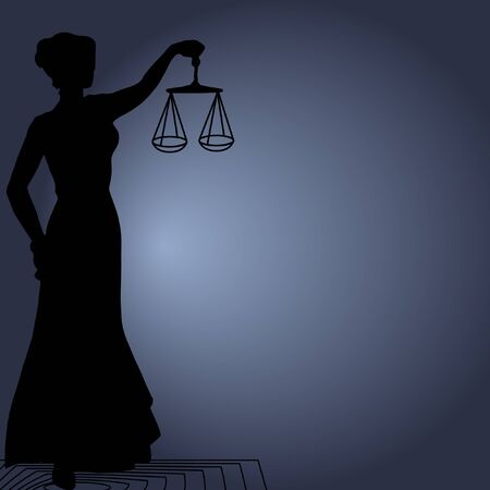 Themis (Femida) - goddess of justice.の写真素材
