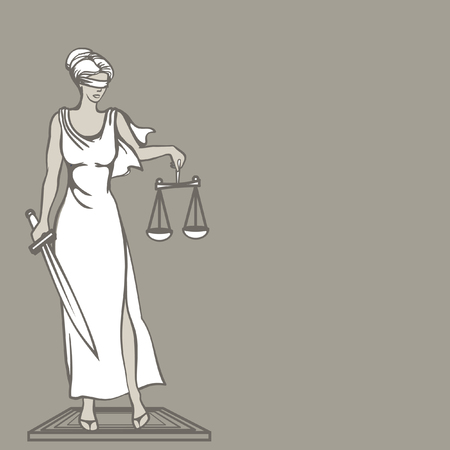 Themis (Femida) - goddess of justice.の写真素材