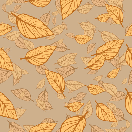 Seamless vector leafy texture.のイラスト素材