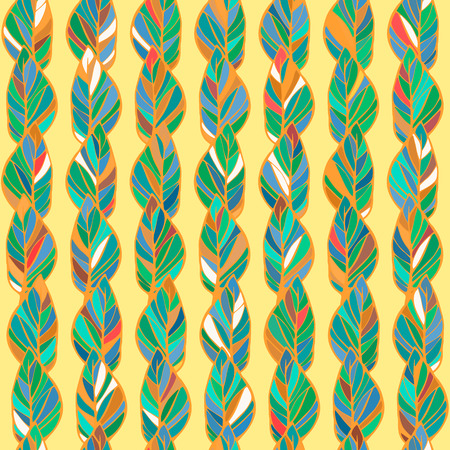 vector leafy texture with leavesのイラスト素材