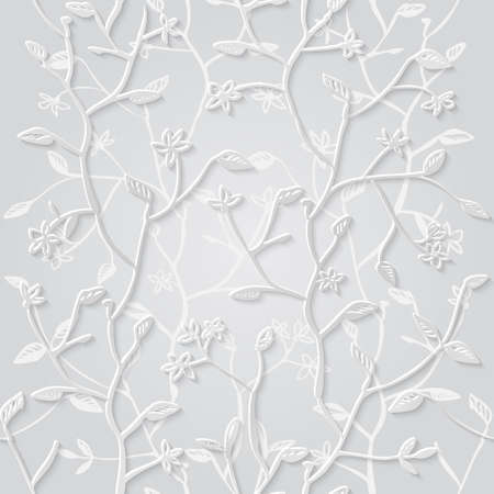 Floral 3d Seamless Pattern Background. For Invitation cards decorationの写真素材