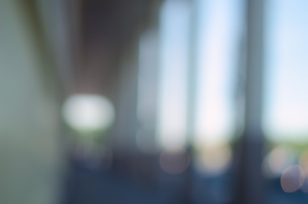 Blurred city background - The Arched walkway. blur background with bokehの写真素材