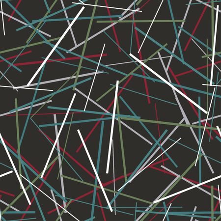 Vector geometric background. Line seamless patternのイラスト素材