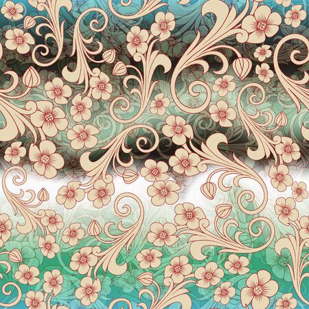 Abstract colored pattern design. luxury ornamentation, floral wrapping vector wallpaper, swatch fabric for decoration and design.のイラスト素材