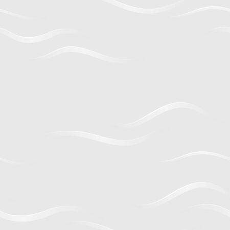 Vector seamless 3D light abstract background with convex stylized waves. EPS10 pattern.のイラスト素材