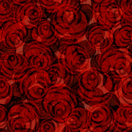 Abstract floral graphic seamless background with roses.のイラスト素材