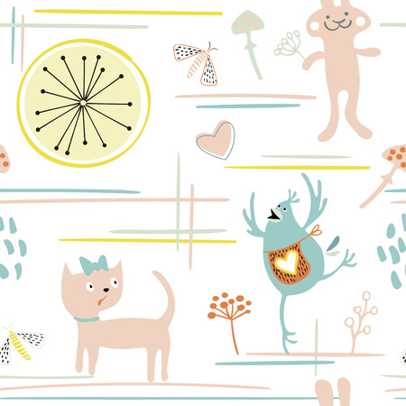 Seamless vintage abstract patternのイラスト素材