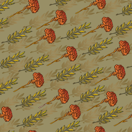 Vector stars and laurel background, holiday 23 february pattern and 9 may victory day. Eps-8のイラスト素材