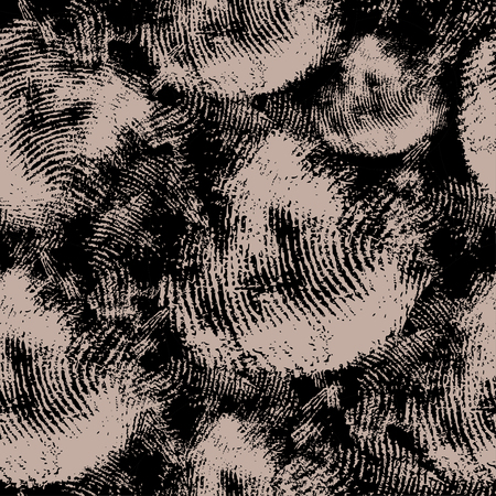 Vector seamless texture with fingerprints. Actually as a background to the criminalistics, fingerprinting, detectives themes.のイラスト素材