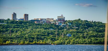 View of the city center of Ulyanovsk from the Volga River.