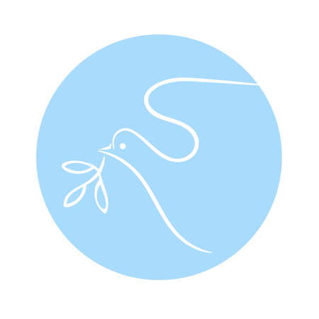 Vector drawing of the dove of peaceのイラスト素材