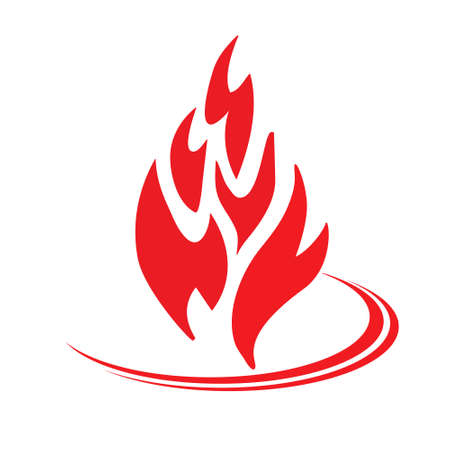 Vector drawing of the eternal flame.のイラスト素材