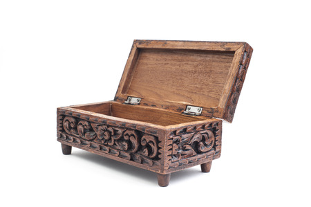 Thai style woodend boxの写真素材