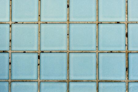 Old pool tile in gridの写真素材